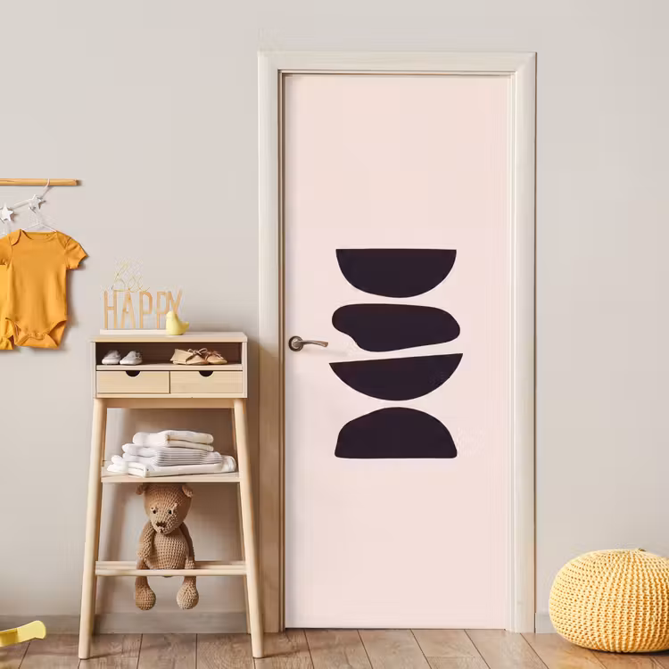 Door sticker - Shapes - Abstract - Modern - Vormen - Abstract - Modern deurposter klein