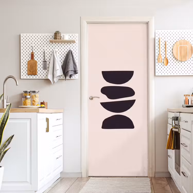 Door sticker - Shapes - Abstract - Modern - Vormen - Abstract - Modern deurposter klein