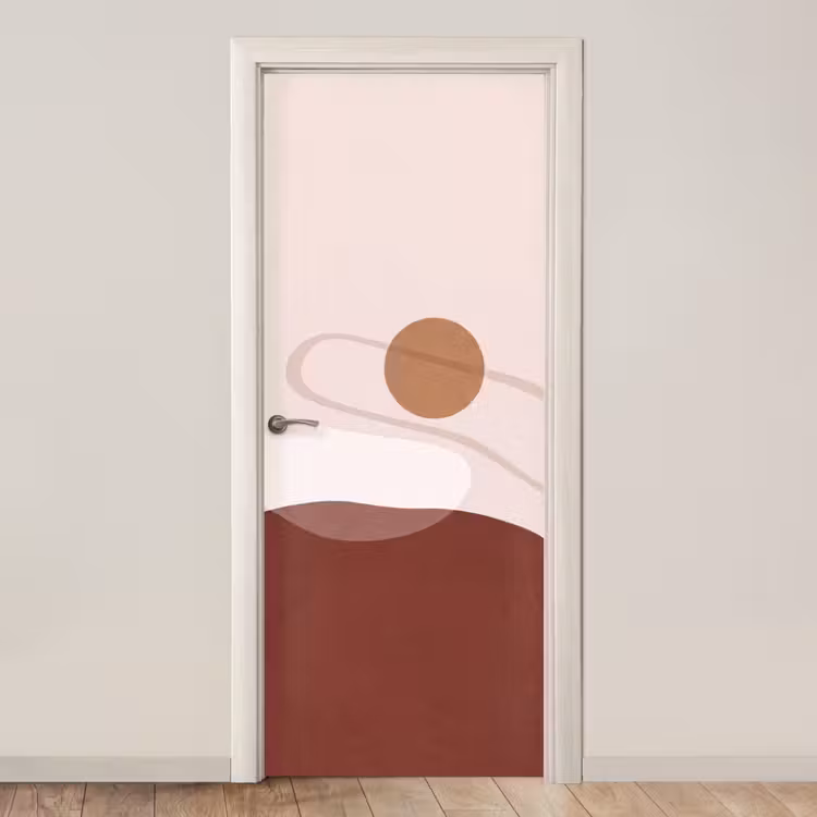 Door sticker - Shapes - Organic - Art - Vormen - Organisch - Kunst deurposter klein