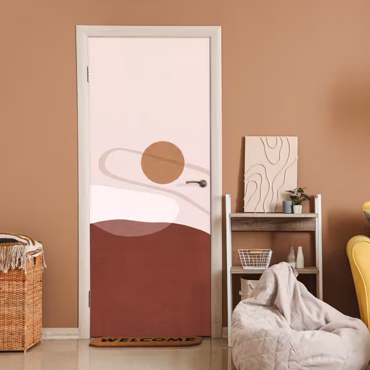 Door sticker - Shapes - Organic - Art - Vormen - Organisch - Kunst deurposter klein