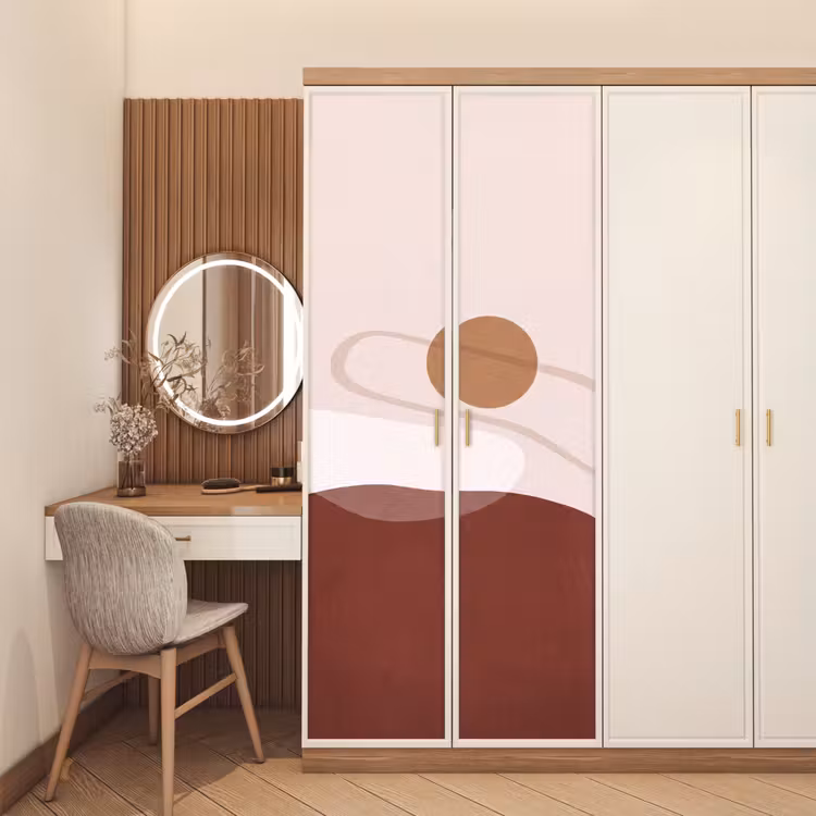 Door sticker - Shapes - Organic - Art - Vormen - Organisch - Kunst deurposter klein