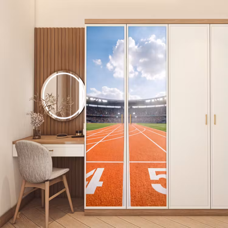 Sintelbaan - Stadion - Sport -Oranje deurposter klein -sfeer3