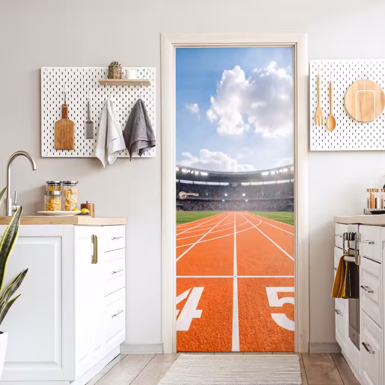Sintelbaan - Stadion - Sport -Oranje deurposter klein -sfeer5