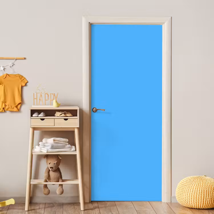 Sky - Blue - Blauw deurposter klein 289 -sfeer4