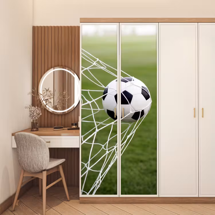 Voetbal - Goal - Net - Sport deurposter klein -sfeer3