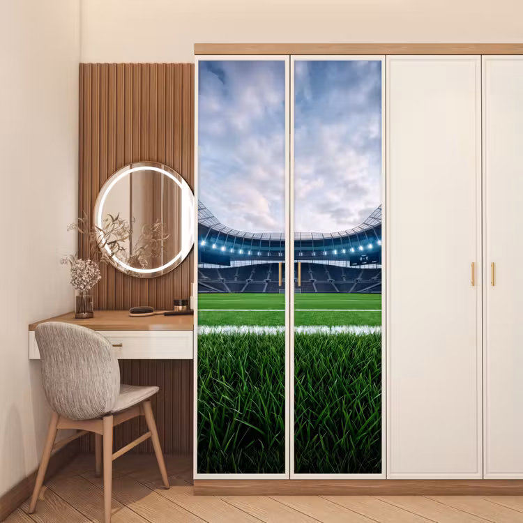 Voetbal - Stadion - Sport - Groen deurposter klein -sfeer3