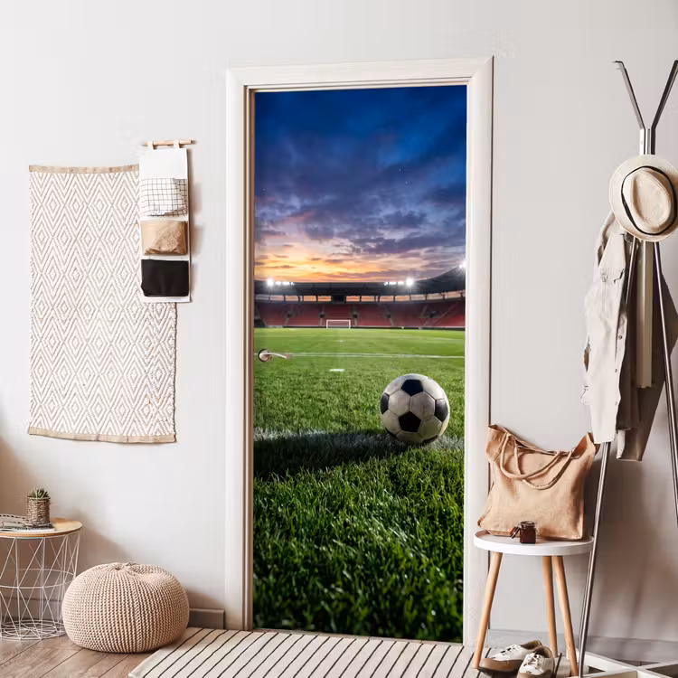 Voetbal - Stadion - Sport - Groen deurposter klein -sfeer6