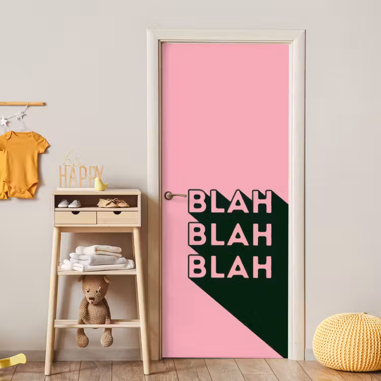 Tekst - Grafisch - Groen - Schaduw deurposter klein -sfeer4