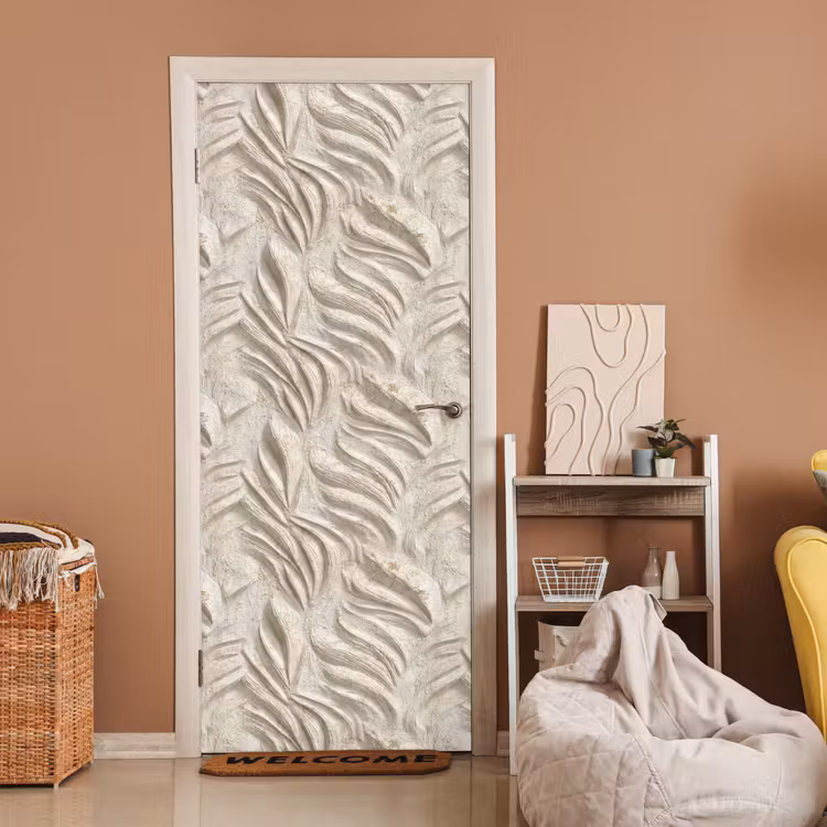 Textuur - Reliëf - Beige deurposter klein 289 -sfeer1