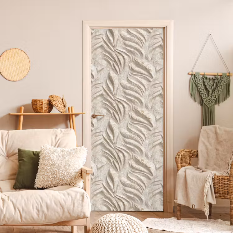 Textuur - Reliëf - Beige deurposter klein 289 -sfeer2
