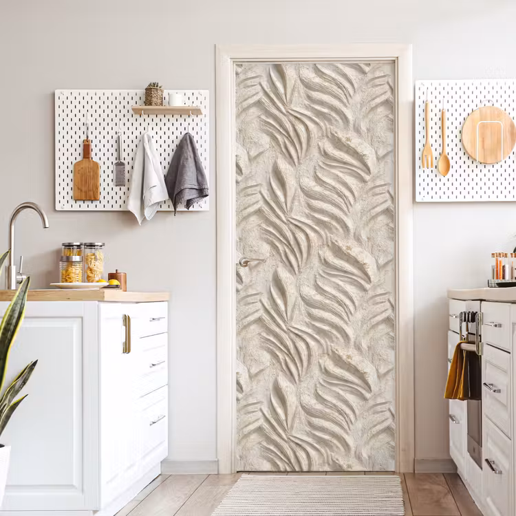 Textuur - Reliëf - Beige deurposter klein 289 -sfeer5