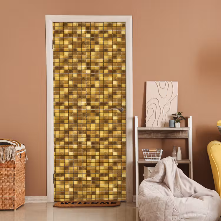 Tegels - Mozaïek - Luxe - Warm Goud deurposter klein 289 -sfeer1