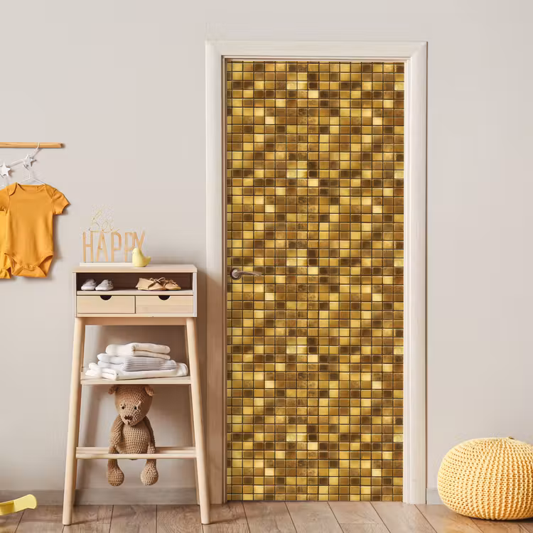Tegels - Mozaïek - Luxe - Warm Goud deurposter klein 289 -sfeer4