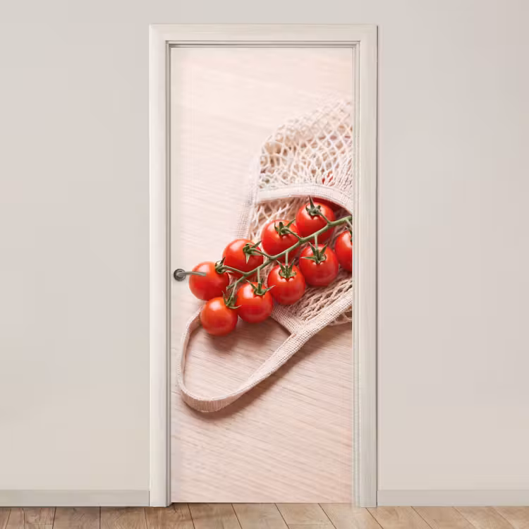 Door sticker - Tomatoes - Fresh - Food - Tomaten - Vers - Eten deurposter klein