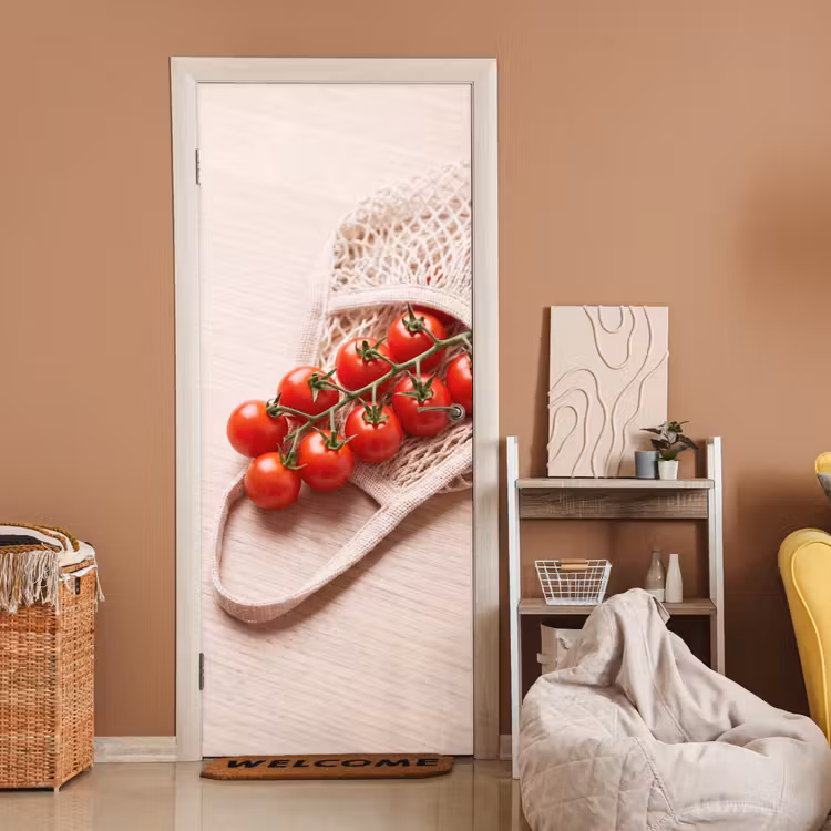 Door sticker - Tomatoes - Fresh - Food - Tomaten - Vers - Eten deurposter klein