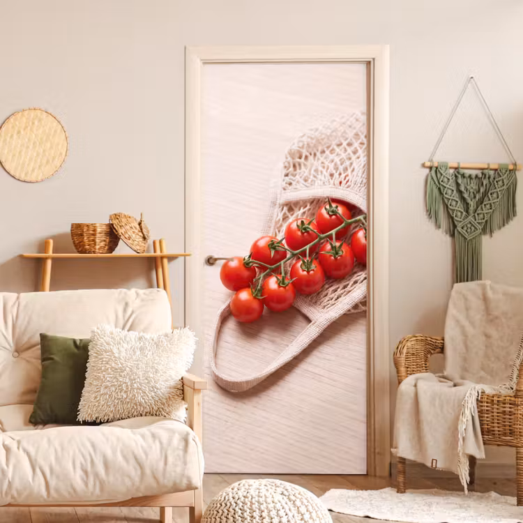 Door sticker - Tomatoes - Fresh - Food - Tomaten - Vers - Eten deurposter klein