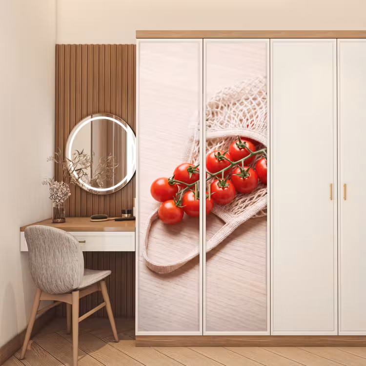 Door sticker - Tomatoes - Fresh - Food - Tomaten - Vers - Eten deurposter klein