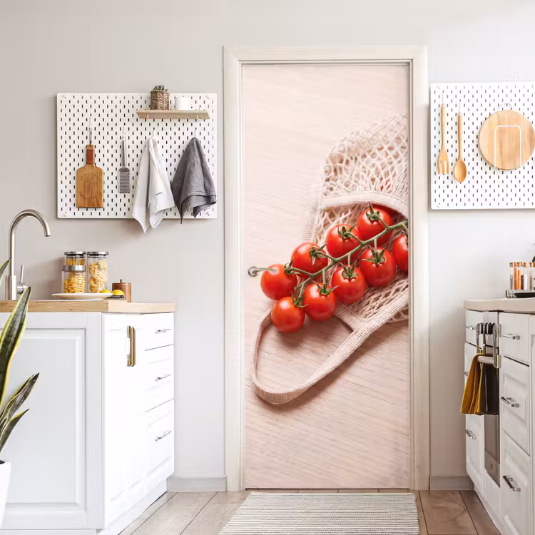 Door sticker - Tomatoes - Fresh - Food - Tomaten - Vers - Eten deurposter klein