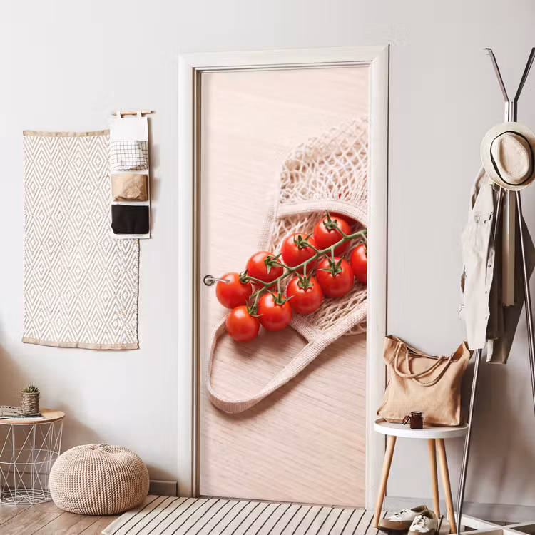 Door sticker - Tomatoes - Fresh - Food - Tomaten - Vers - Eten deurposter klein