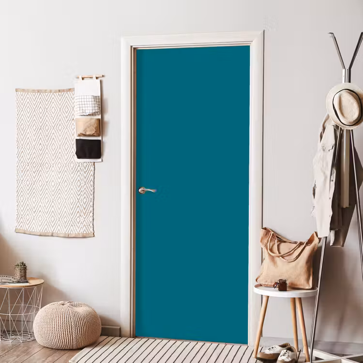 Tropical - Peacock - Blauw deurposter klein 289 -sfeer6
