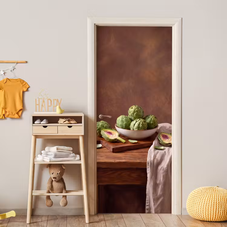 Door sticker - Vegetables - Artichoke - Kitchen - Groenten - Artisjok - Keuken deurposter klein