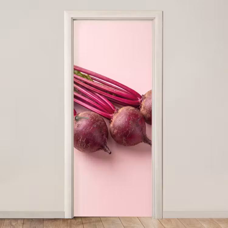 Door sticker - Vegetables - Red - Fresh - Groente - Rood - Vers deurposter klein
