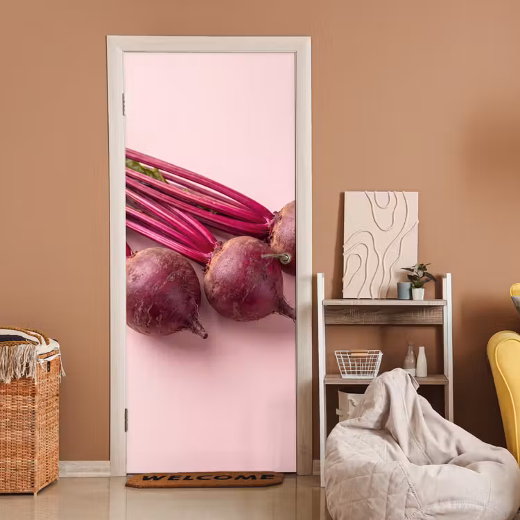 Door sticker - Vegetables - Red - Fresh - Groente - Rood - Vers deurposter klein