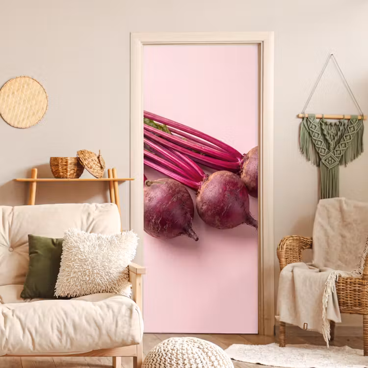 Door sticker - Vegetables - Red - Fresh - Groente - Rood - Vers deurposter klein