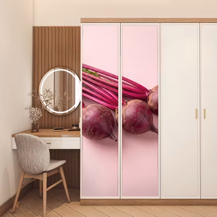 Door sticker - Vegetables - Red - Fresh - Groente - Rood - Vers deurposter klein