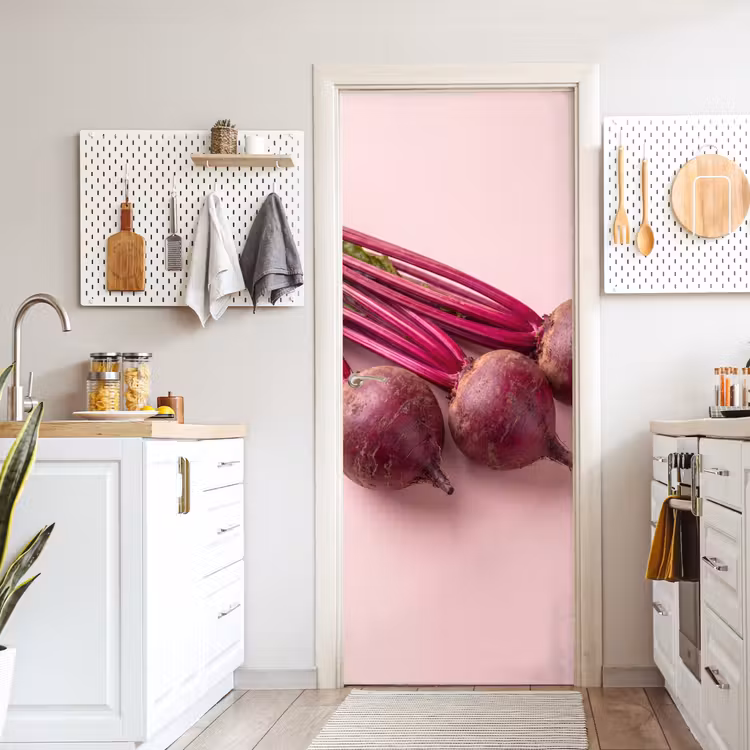 Door sticker - Vegetables - Red - Fresh - Groente - Rood - Vers deurposter klein