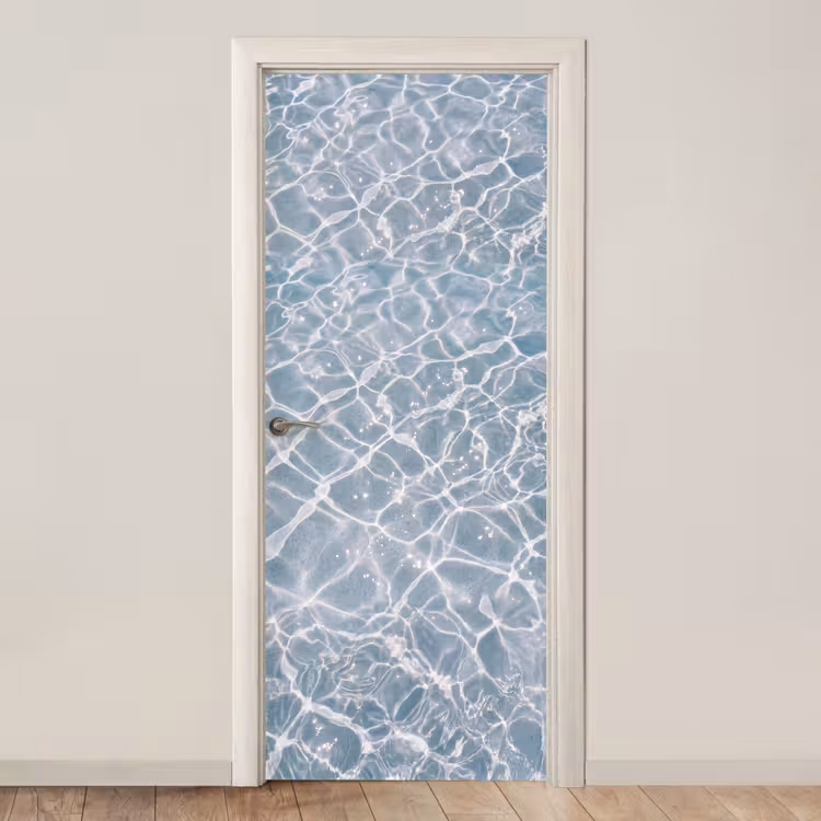 Water - Reflectie - Zonlicht deurposter klein -3d_beige