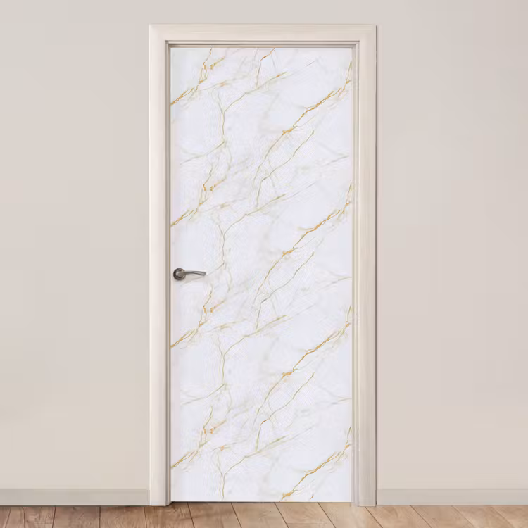Wit - Marmer - Goud - Luxueus deurposter klein 289 -3d_beige