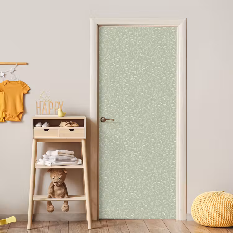 Bloemen - Patroon - Groen deurposter klein 289 -sfeer4