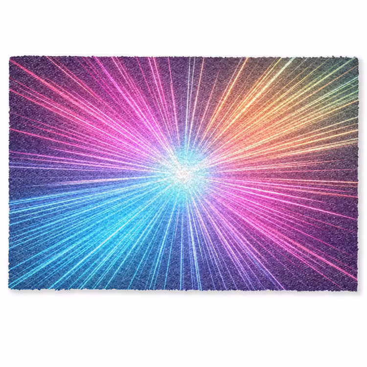 Abstract - Light - Burst - Modern - Colorful Deurmat klein -zkaufland3d
