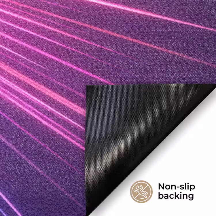 Abstract - Light - Burst - Modern - Colorful Deurmat klein -antislip_EN