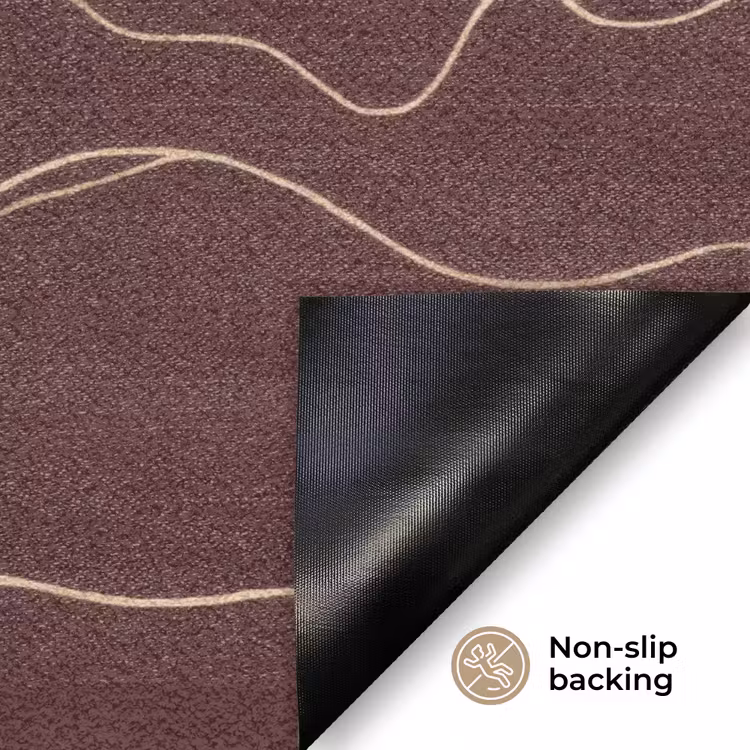 Abstract - Modern - Bruin Deurmat klein 898 -antislip_EN