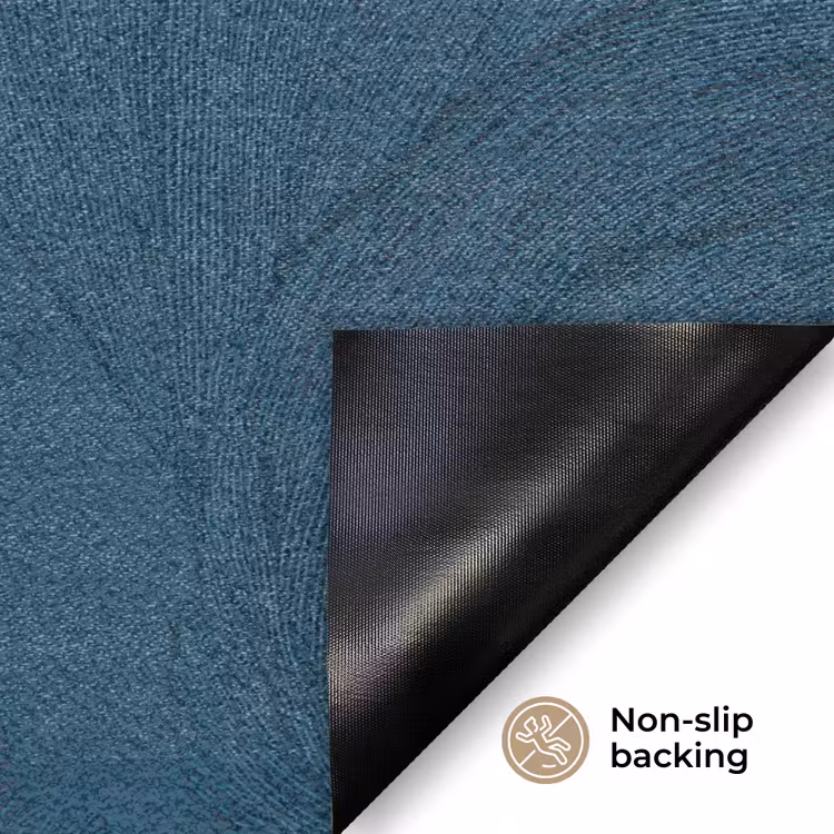 Abstract - Patroon - Donkerblauw - Elegant Deurmat klein 898 -antislip_EN
