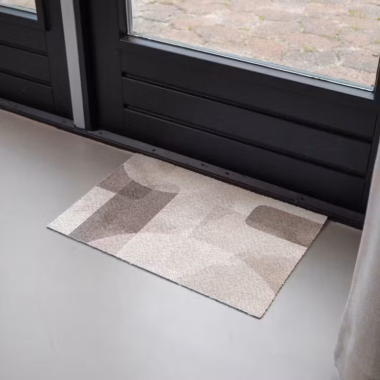 Doormat - Abstract Shapes - Beige - Abstracte vormen - Beige Deurmat klein