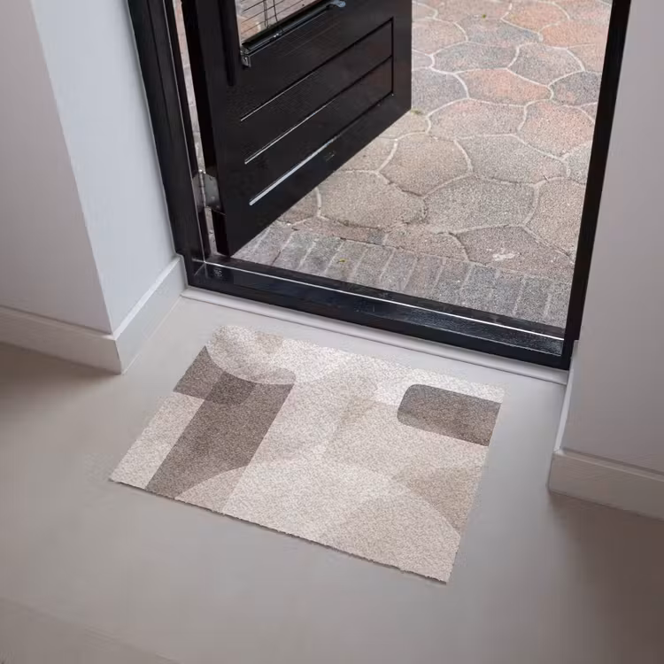 Doormat - Abstract Shapes - Beige - Abstracte vormen - Beige Deurmat klein