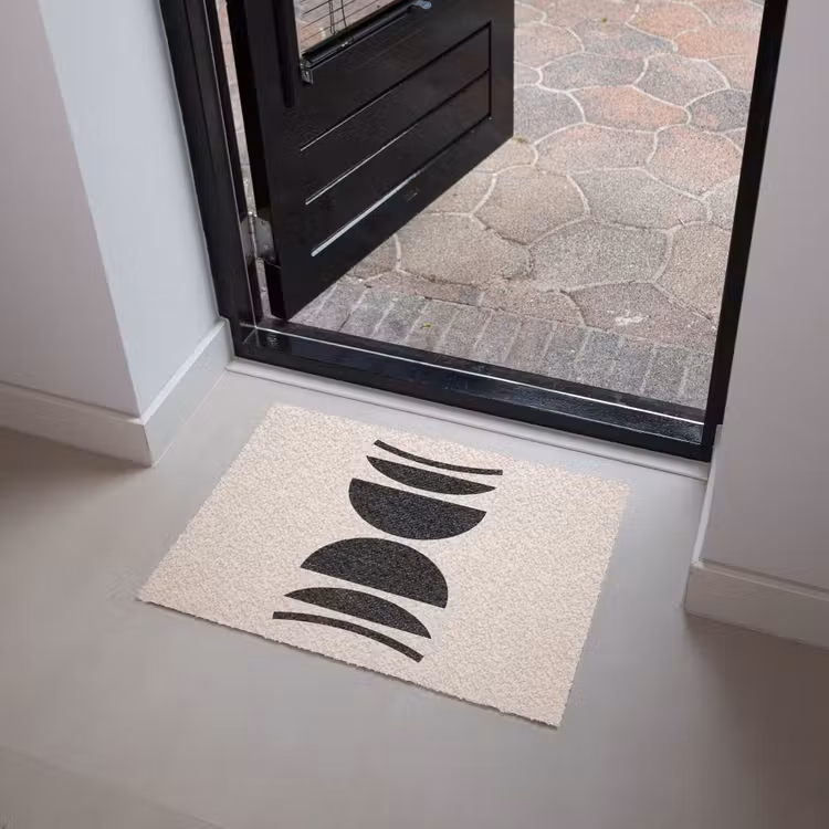 Doormat - Abstract - Shapes - Black - Abstract - Vormen - Zwart Deurmat klein