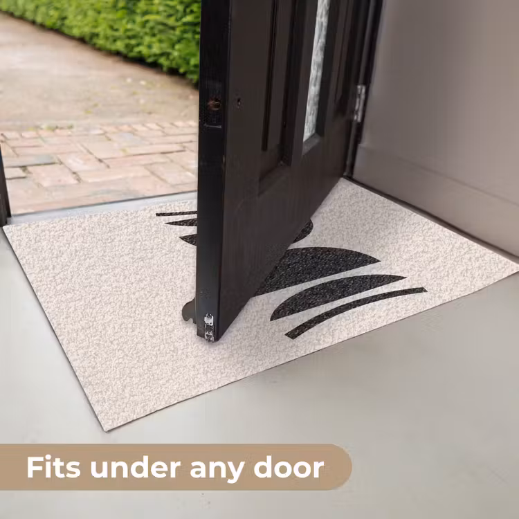 Doormat - Abstract - Shapes - Black - Abstract - Vormen - Zwart Deurmat klein