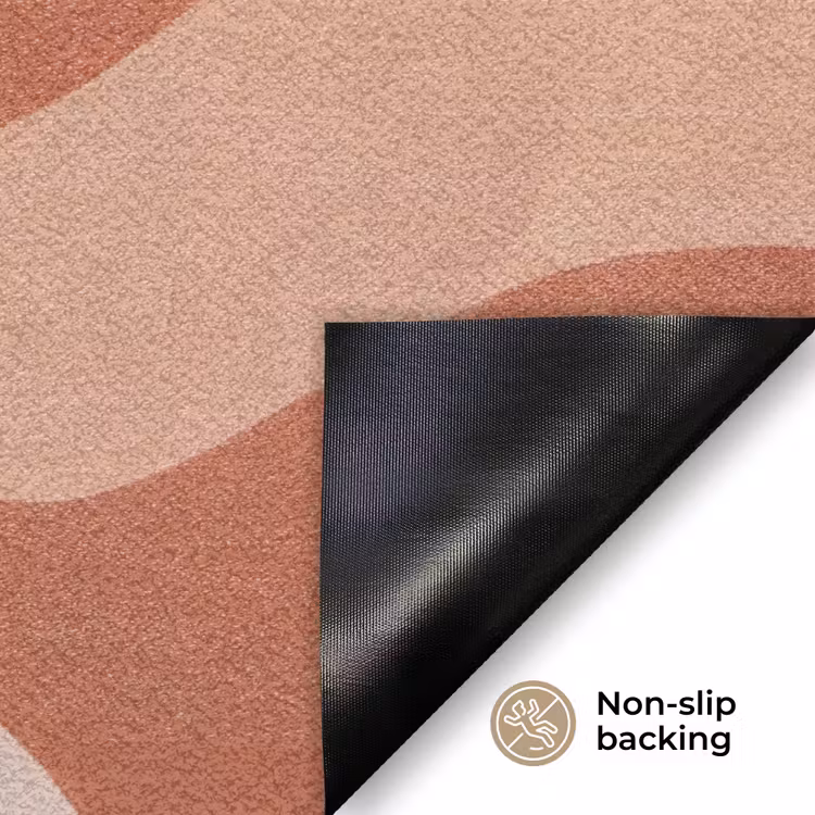 Abstract - Vormen - Organisch - Aardetinten - Modern Deurmat klein -antislip_EN