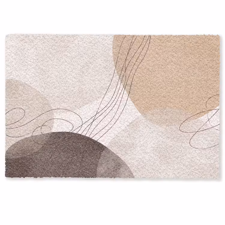 Doormat - Abstraction - Beige - Modern - Abstractie - Beige - Modern Deurmat klein