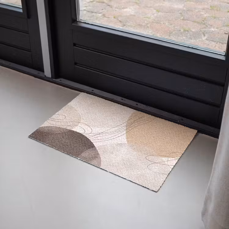 Doormat - Abstraction - Beige - Modern - Abstractie - Beige - Modern Deurmat klein