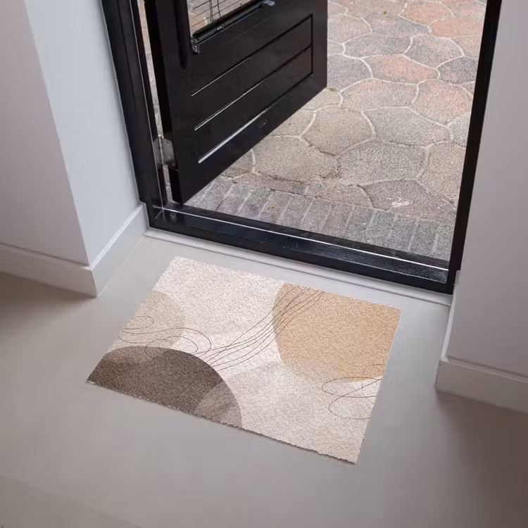 Doormat - Abstraction - Beige - Modern - Abstractie - Beige - Modern Deurmat klein