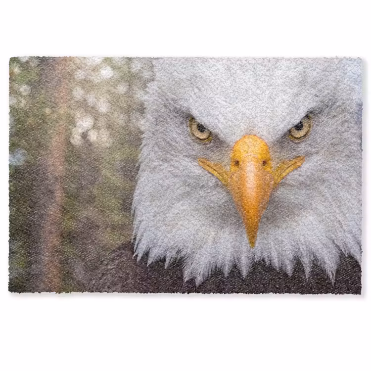 Amerikaans - Zeearend - Portret - Geel Deurmat klein -zkaufland3d