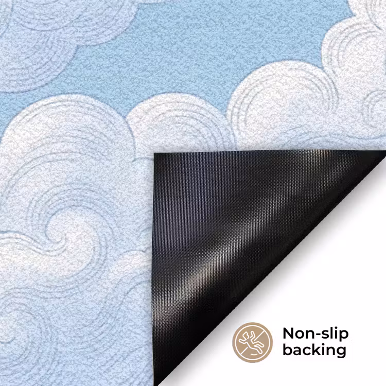 Engel - Vliegend - Klassiek - Blauw Deurmat klein -antislip_EN