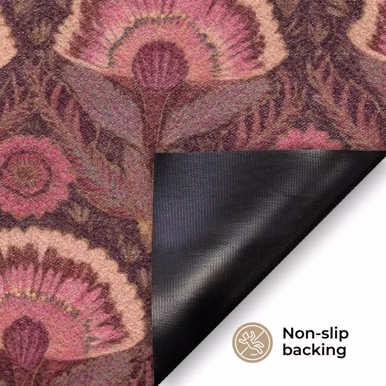 Antiek - Bloemen - Kleurrijk Deurmat klein 898 -antislip_EN