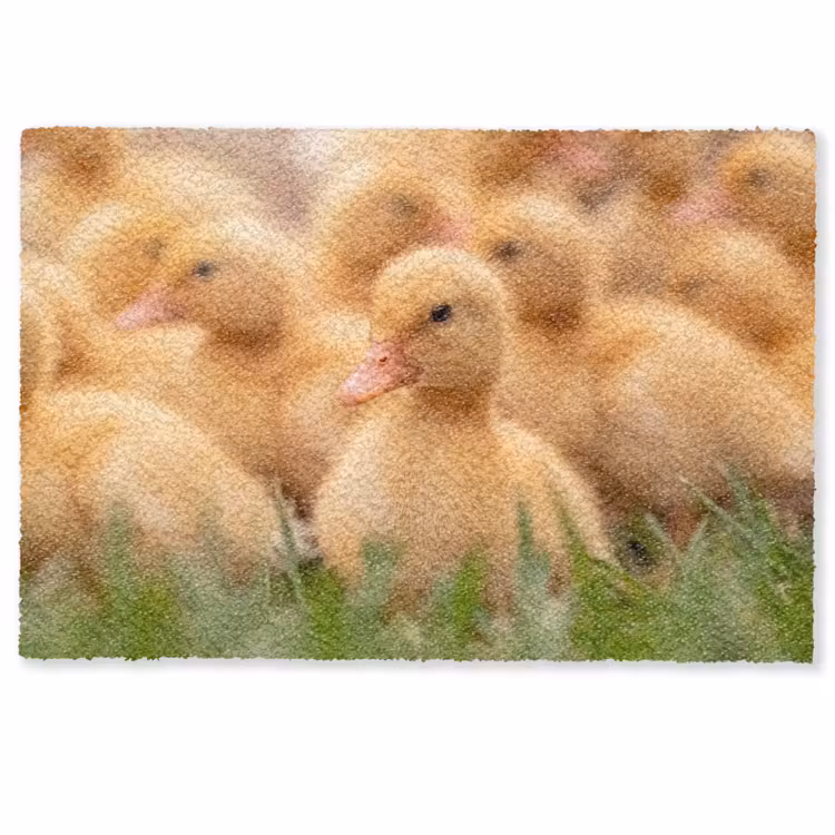 Pijltje - Eend - Natuur - Geel Deurmat klein -zkaufland3d