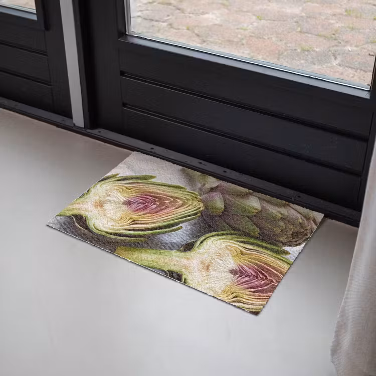 Doormat - Artichoke - Cut in Half - Food - Artisjok - Doorgesneden - Eten Deurmat klein